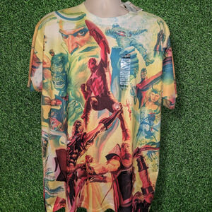 MARVEL x MAD ENGINE AOP Tee - Hot Topic - 2XL NEW WITH TAGS